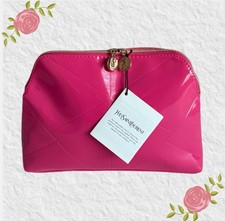 New YSL Beaute Hot Pink Patent Cosmetic/Makeu...