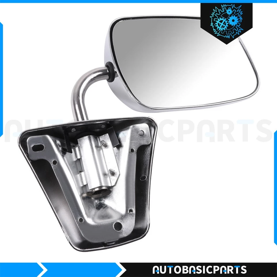 RH Side or LH Side Folding Manual Chrome Mirrors For 1973-1991 Chevrolet Blazer - Image 3 of 4