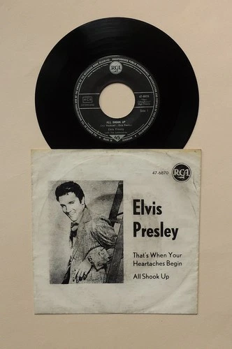 Elvis Presley ~ All Shook Up ~ *Rare* 1959 Denmark 7" ~ Vintage Oddball Sleeve