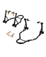 Motorcycle Stand Lift, 1100lbs Capacity Front Rear Combo Stand Lift, Front Wheel