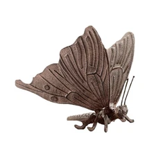 Home 53025 Weathered Brown Butterfly 6.5 x 7.5 Aluminum Outdoor Garden Figuri...