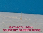 BAT 14-074 SIEMENS  12GHz SCHOTTKY  MEDIUM  BARRIER  DIODE  GOLD VERY RARE