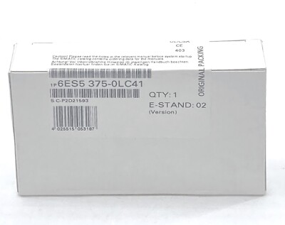 SIEMENS 6ES5 375-0LC41 SIMATIC S5 MEMORY MODULE STAND 02 