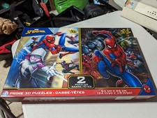 Marvel Spider-Man Prime 3D PACK DOBLE Rompecabezas (500/piezas cada uno) Caja abierta