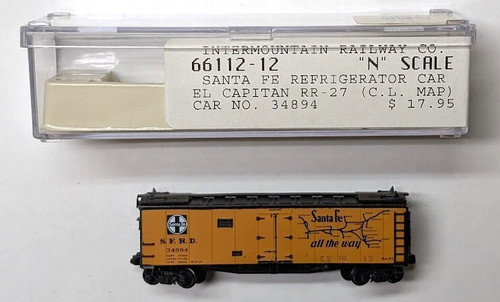 Coche refrigerador Intermountain 66112-12 Santa Fe ATSF SFRD 34894 "El Capitán" | Zustand: New