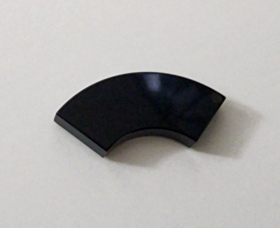 LEGO Black Tile, Round Corner 2 x 2 Macaroni 27925