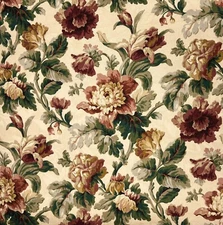Mill Creek Vintage Floral Jacquard AUTUMN Drapery Upholstery Sewing Fabric BTY