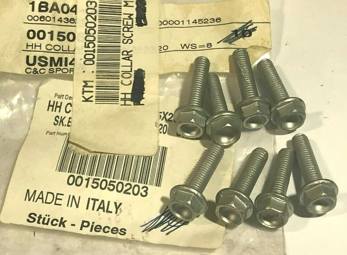 Qty 8 NEW OEM KTM Screw M 5X20 0015050203 | eBay 