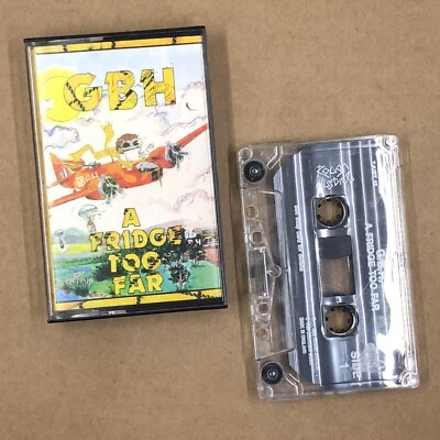 GBH Cassette Tape 80s Punk A FRIDGE TOO FAR ORIGINAL ROUGH JUSTICE UK RELEASE
