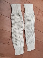Tan Beige Women's Knit Style Ankle Leg Warmers Boot