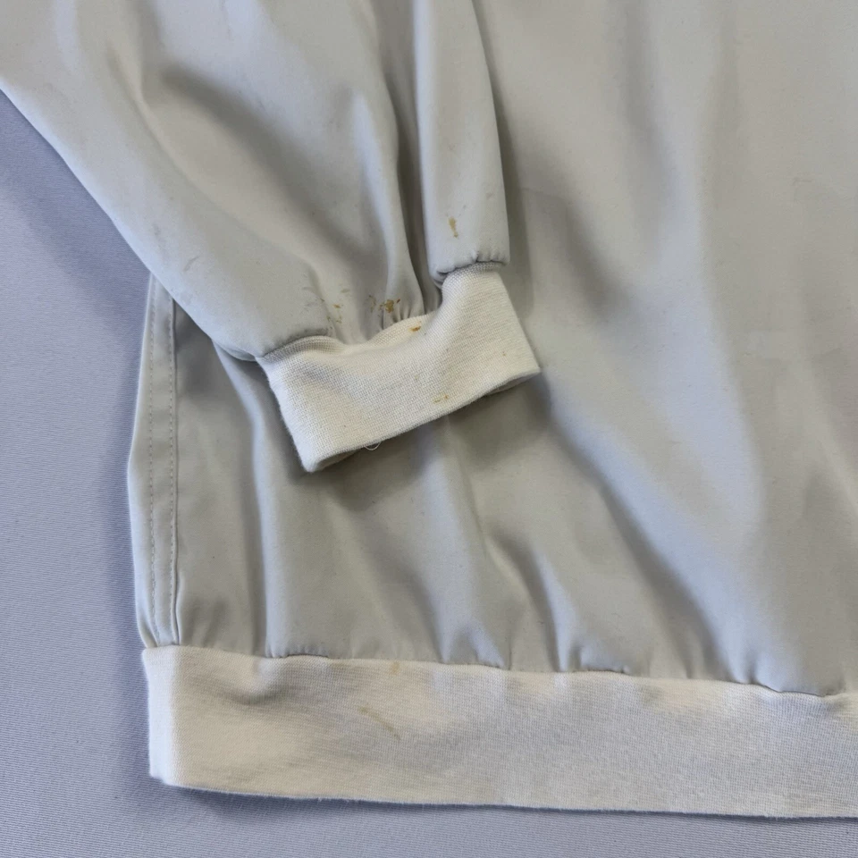 Chaqueta de golf cortavientos Top Flite para hombre poliéster color crema extra grande Foto 4 de 4