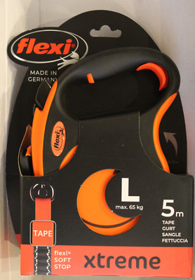 FLEXI AUTOMATISCHE LEINE XTREME L - Tape 5M -BIS 65KG -Hundeleine- 22.3 1166 S22