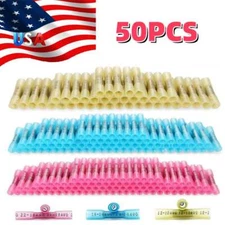 50Pcs Heat Shrink Butt Wire Splice Seal Connectors Crimp Terminals 16-14 AWG