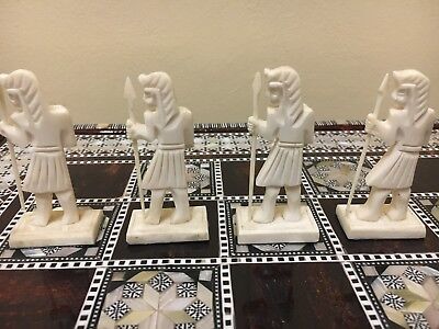 Handmade Chess Pieces Real Carving Camel Bone