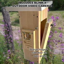 Bluebird House with Video Camera | Cedar | Insulated | Predator Guard |