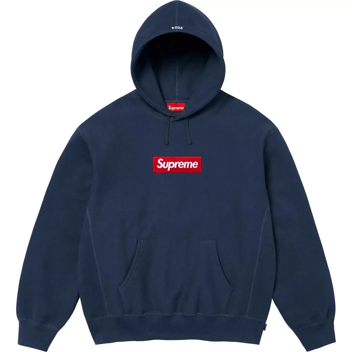 Supreme FW24 Hooded Box Logo Sweatshirt Hoodie Navy SIZE Supreme FW24 Hooded Box Logo Sweatshirt Hoodie Navy SIZE