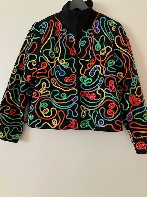 WOMAN'S SEQUINED JACKET - image 1