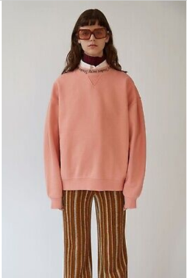 ACNE STUDIOS Sweatshirt Yana Ribbed Pullover Russian Dressing Pink