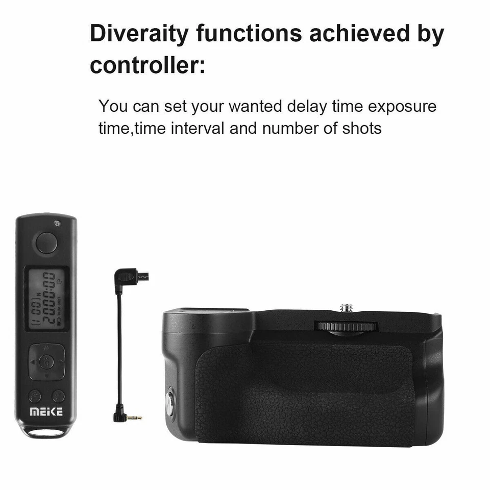 Meike A6600 Pro Vertical Battery Grip With 2.4G Wireless Remote For Sony A6600 - Image 3 of 4