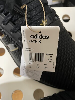 Size 13- adidas U_Path X Black And Gold , HQ6623 | eBay