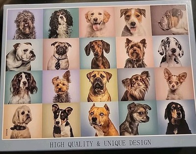 BEDUKE DOG PUZZLE 1000 HIGH QUALITY & UNIQUE DESIGN NEW  SEALED BAG