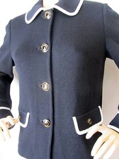 NWT St. John Collection black santana knit jacket women's size 10