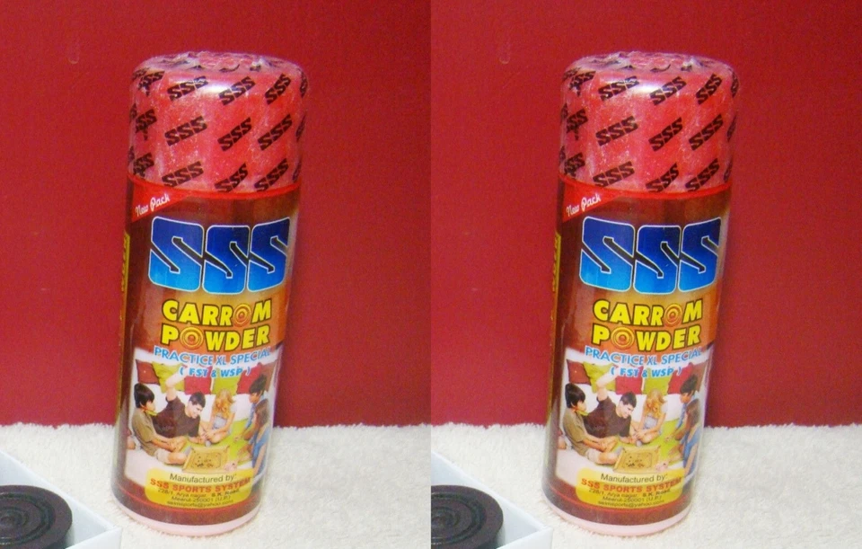 Carrom Powder 320g Carom Board 2x 160g Soft Jumbo Pack Board Game Free Ship - Image 3 of 3