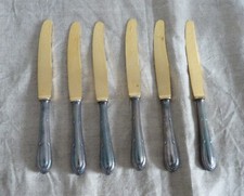 6 Obstmesser Antik -  90er Silberauflage