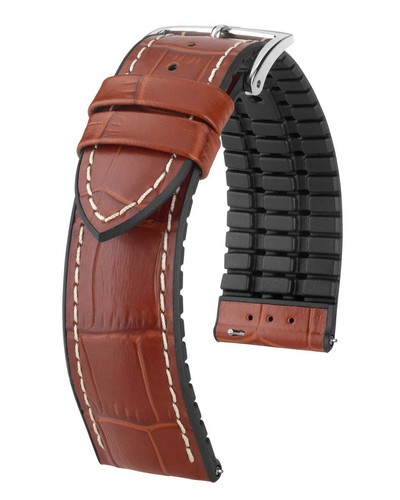HIRSCH PERFORMANCE KALBSLEDER UHRENARMBAND WASSERFEST GEORGE 18,20,22,24mm de - Picture 3 of 17