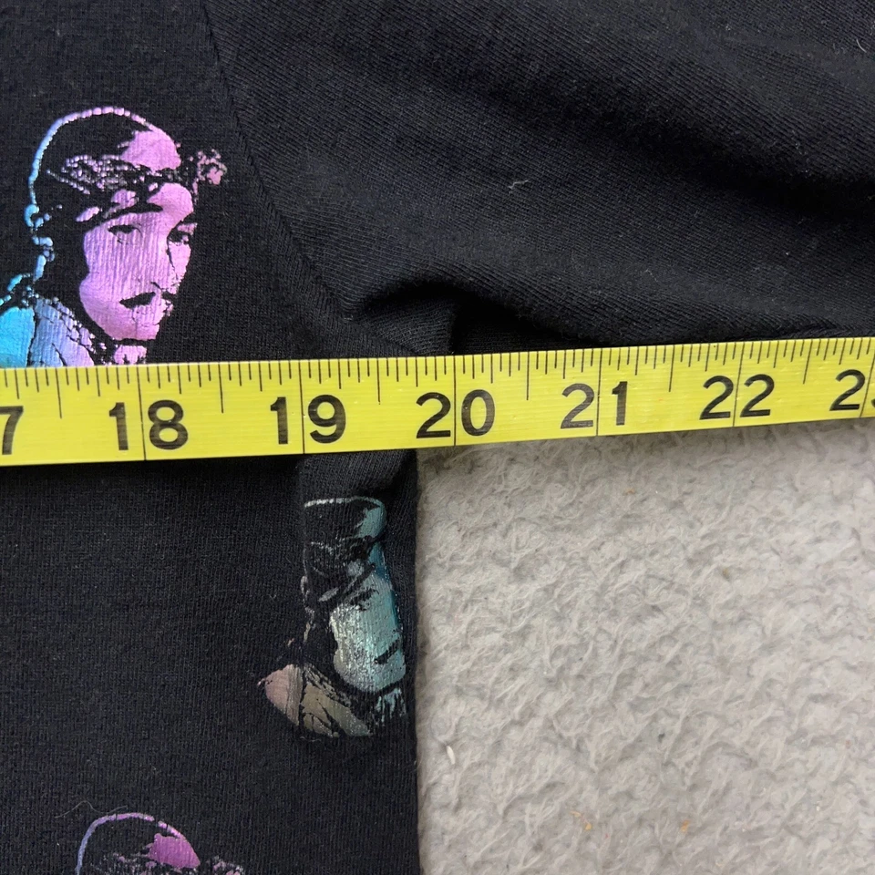 Makaveli Brand Polo Shirt Boys 16/18 Black Short Sleeve 2Pac All Over Print - Image 3 of 4