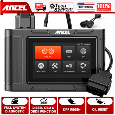 ANCEL HD3300 Heavy Duty Truck All System DPF Regen Oil Reset Scan For ISUZU FUSO