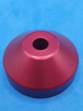 45 rpm Record Adapter Red Color Dome solid Aluminum for 7" Inch Vinyl Records