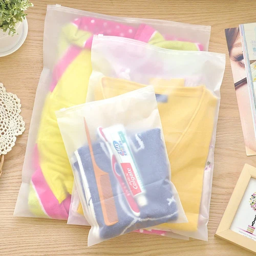 Matte Clear for Zip Clothes Self Seal Lock Plastic Bag Travel Storage Packaging - Picture 6 of 12