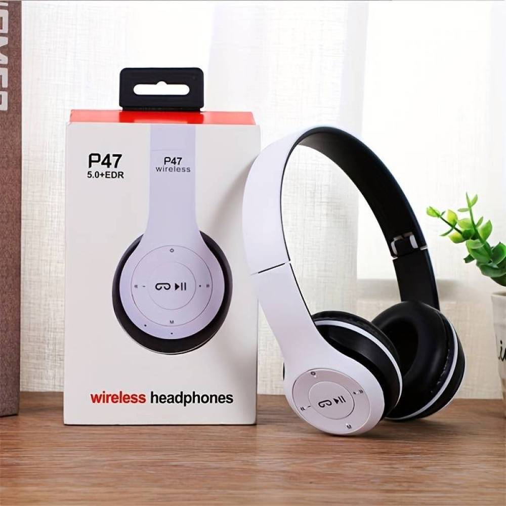 Wireless Bluetooth Headphones with Noise Cancelling Over-Ear Earphones 5.1 NEW*