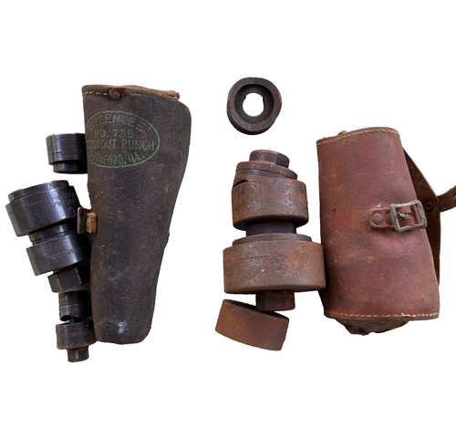 Greenlee Knockout Punch Kit 735 1-1/4 3/4 1/2 Conduit 4013 4011 6972 5014722 697