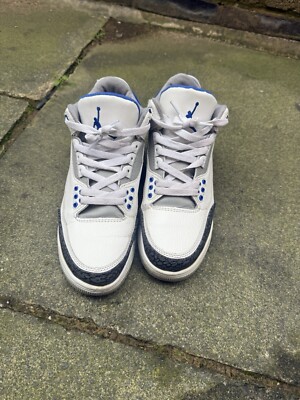 air jordan 3 retro racer blue on feet