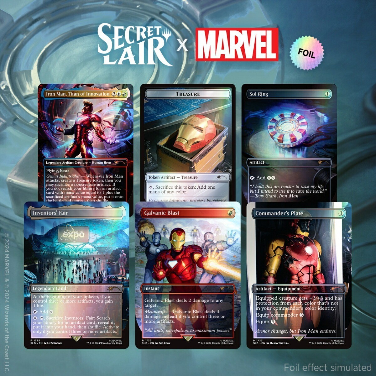 ち*2様 Marvel Iron Man Rainbow Foil MTG Iron Man RAINBOW FOIL Secret Lair x MARVEL Sealed | eBay