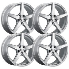 Set-4 Voxx Modena 19x9.5 5x112 Silver Machined 35mm Wheels Rims 19 Inch