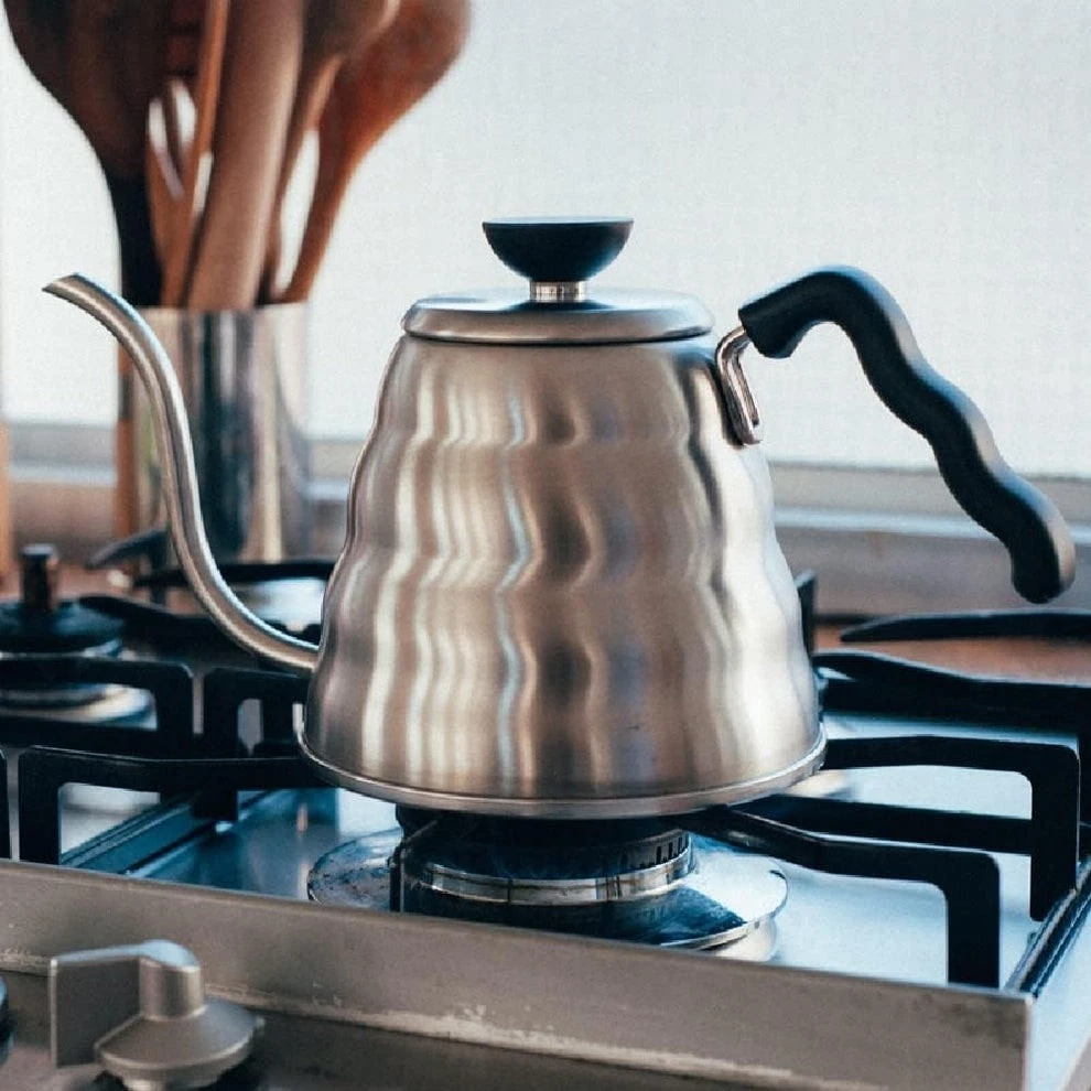 Gooseneck Coffee kettle stovetop, 1.2L Stainless Steel Silver