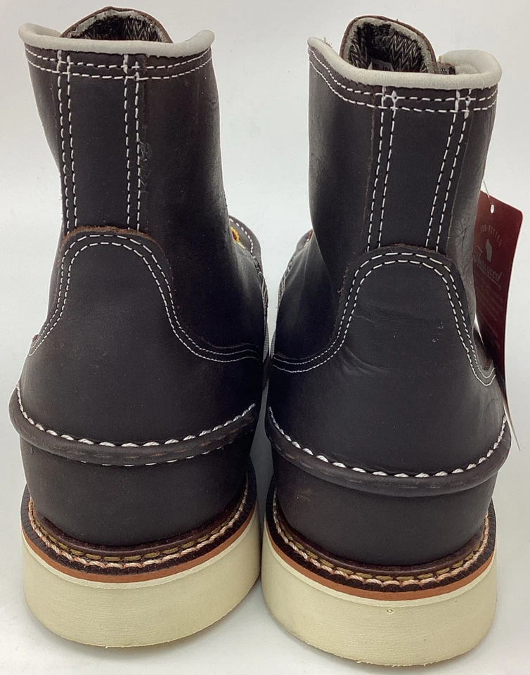 Bota de trabajo Thorogood 804-3600 para hombre 6" cuero WP sin usar, puntera de seguridad de acero, talla 11 EE Foto 4 de 4