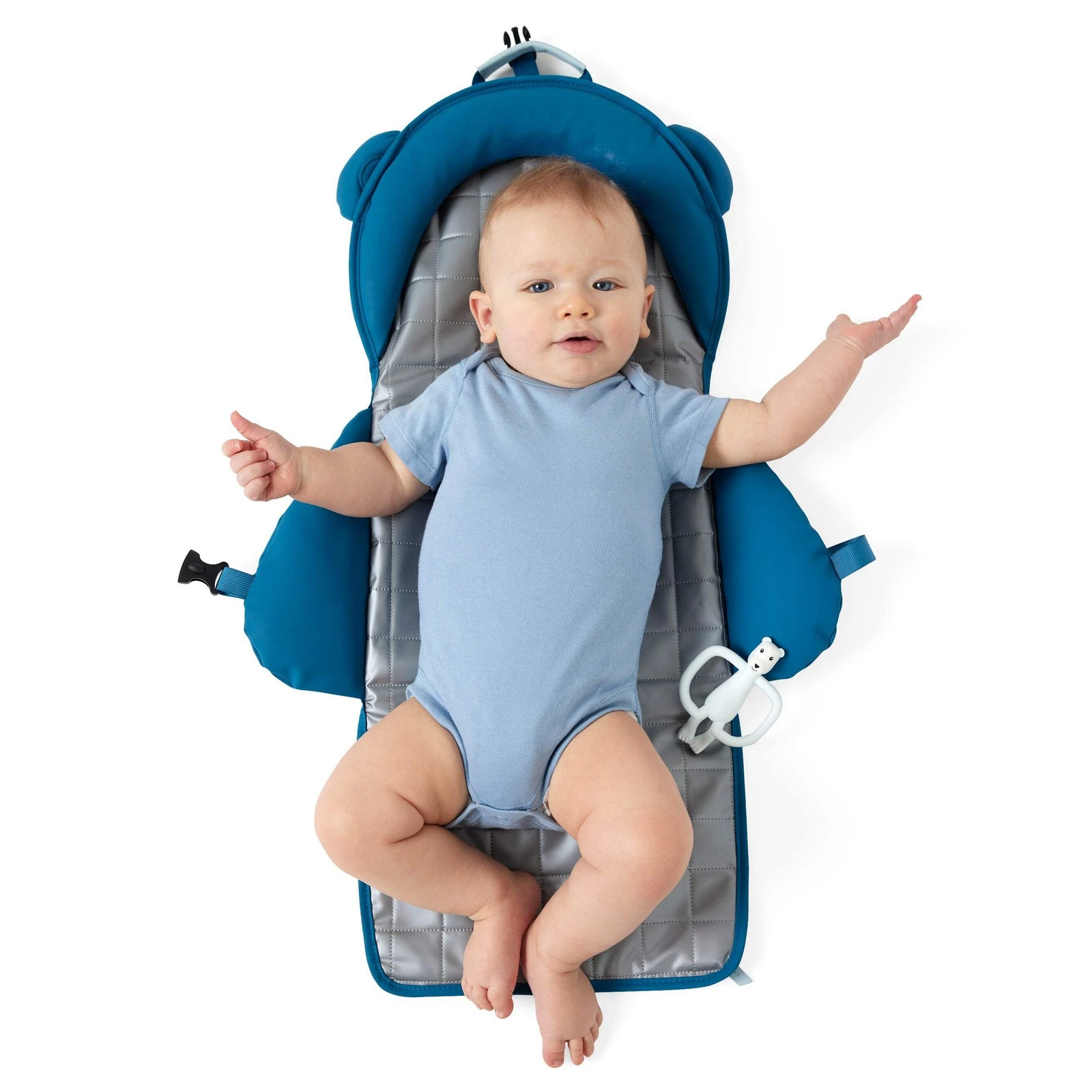 Pottiagogo Teddy Bear 2-in-1 Travel Changing Mat Bag Space Blue & Grey NEW
Opens in a new window or 