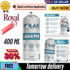 Polar Clear Leak Sealer Spray - 400Ml - Tough Waterproof Sealant - Ideal for Dra