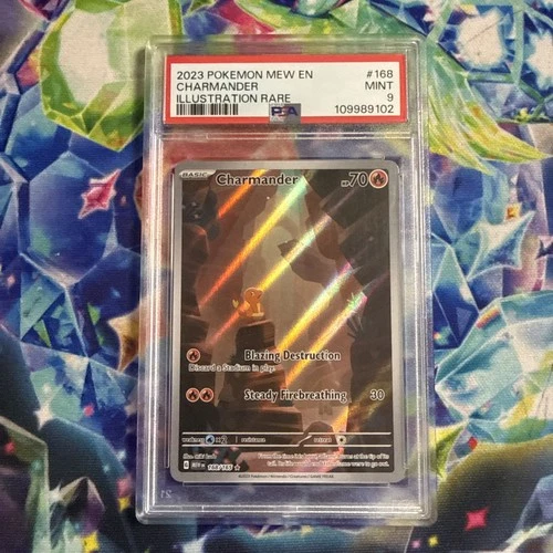 PSA 9 MINT - Charmander 168/165 Pokemon Scarlet & Violet 151 Illustration Rare