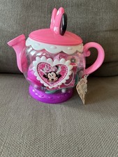 Disney Junior Minnie Mouse Terrific Teapot, Kids Play Tea Set, 14 Pieces