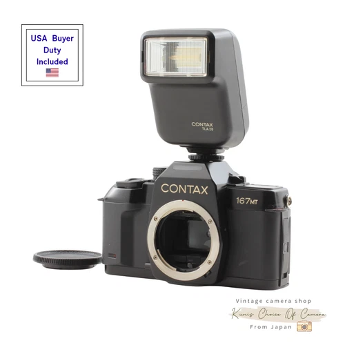 [N MINT w/ TLA20] Contax 167MT 35mm SLR Film Camera Yashica lens 50mm F1.9 JAPAN