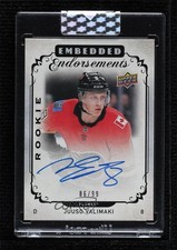 2018-19 Clear Cut Embedded Endorsements Rookies 86/99 Juuso Valimaki Auto 7o1
