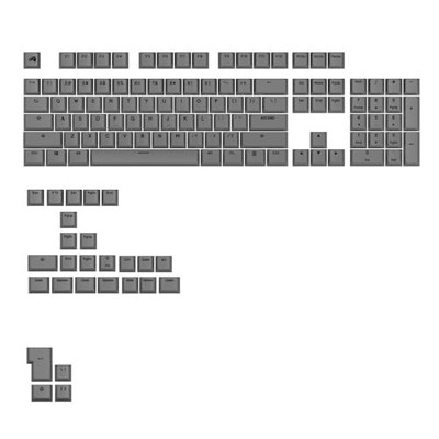 [New] Glorious Gaming - GPBT Basics (PBT Keycaps)  Armor Gray  No Fade