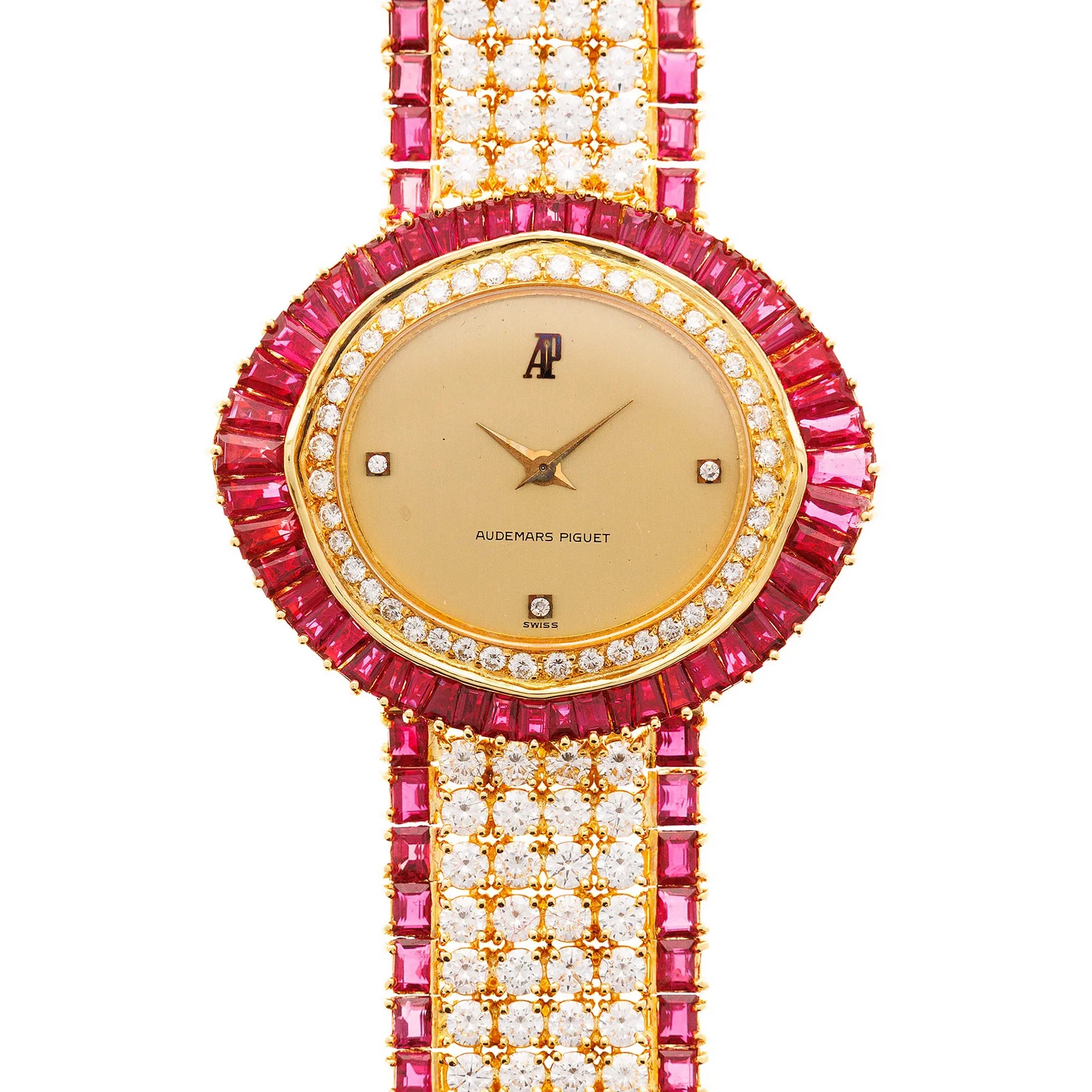 Audemars Piguet — Audemars Piguet Yellow Gold Ruby & Diamond Watch