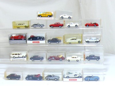 Wiking 22 Stück PKW MB VW  Porsche Borgward Ford 12M Audi  etc  1:87 /H0 OVP