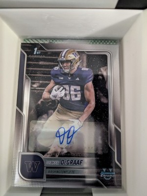2025 Bowman University Chrome - Chrome Prospect Autographs Decker DeGraaf...